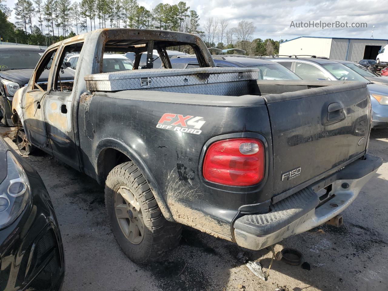 2003 Ford F150 Supercrew Black vin: 1FTRW08L93KA65572