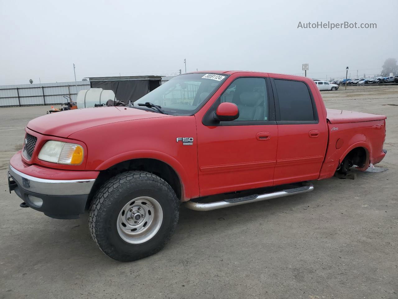 2003 Ford F150 Supercrew Красный vin: 1FTRW08L93KB19484