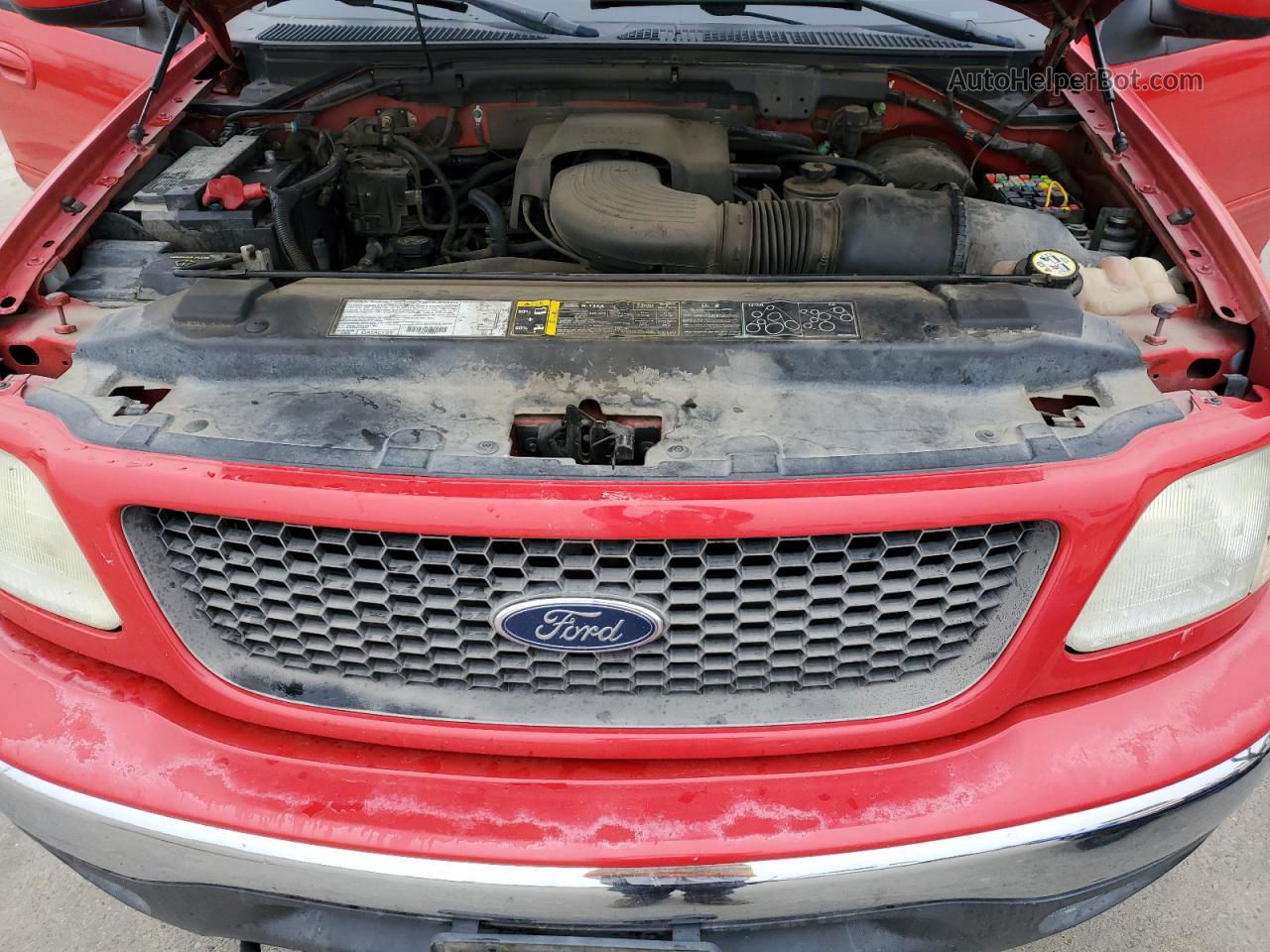 2003 Ford F150 Supercrew Red vin: 1FTRW08L93KB19484