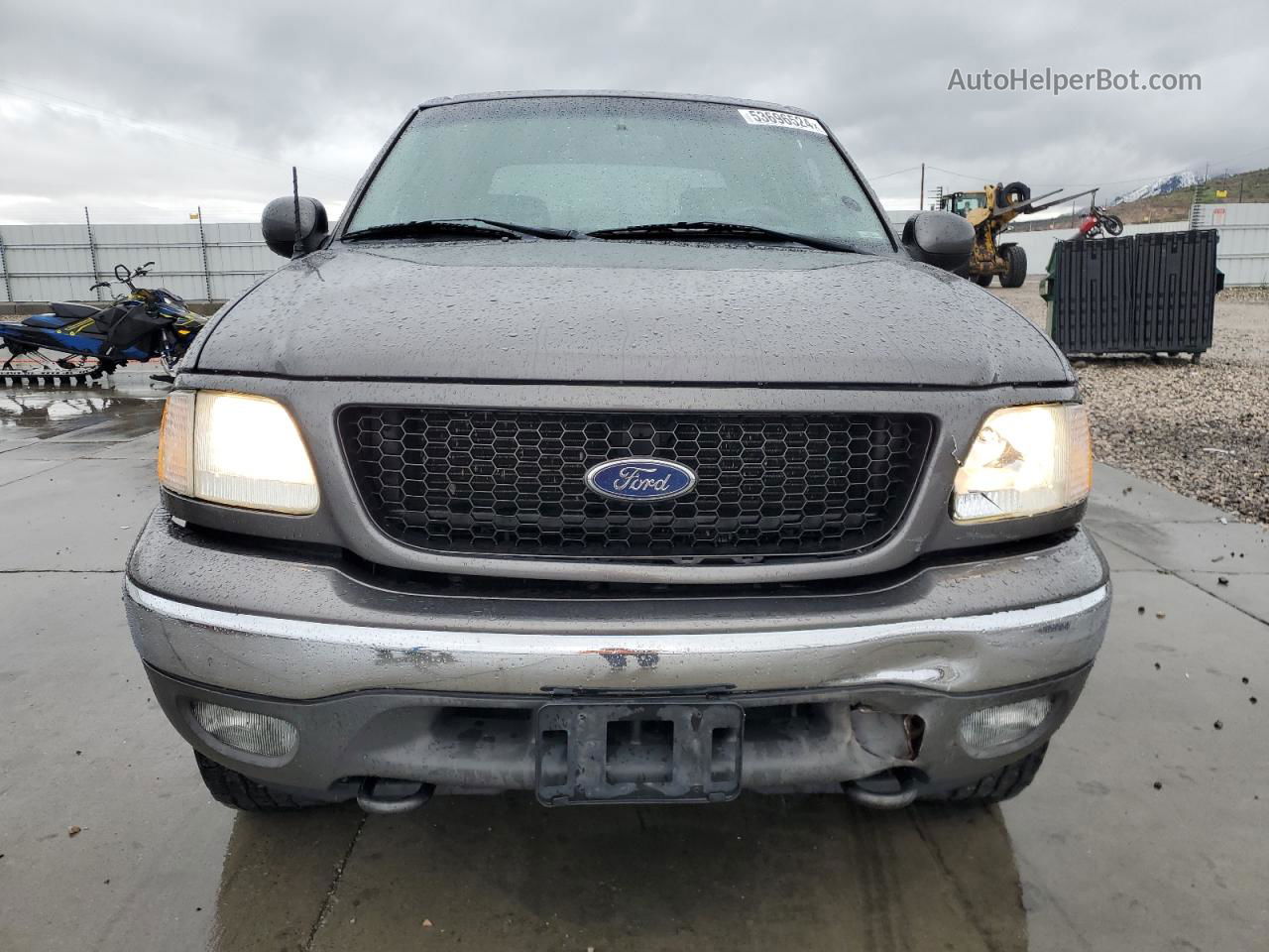 2003 Ford F150 Supercrew Gray vin: 1FTRW08L93KD40602