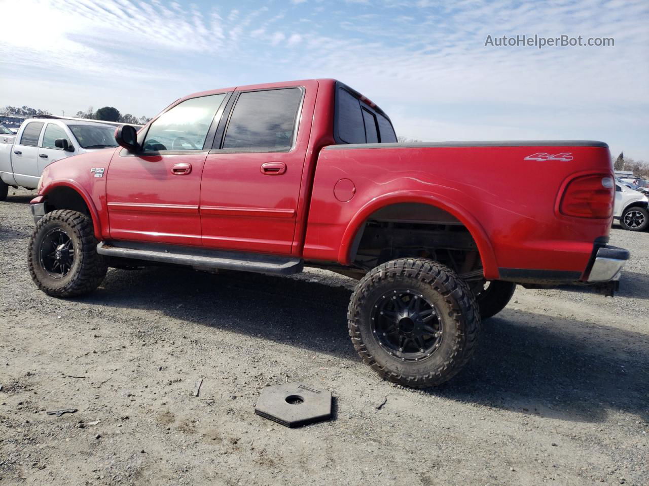 2001 Ford F150 Supercrew Red vin: 1FTRW08LX1KA22856