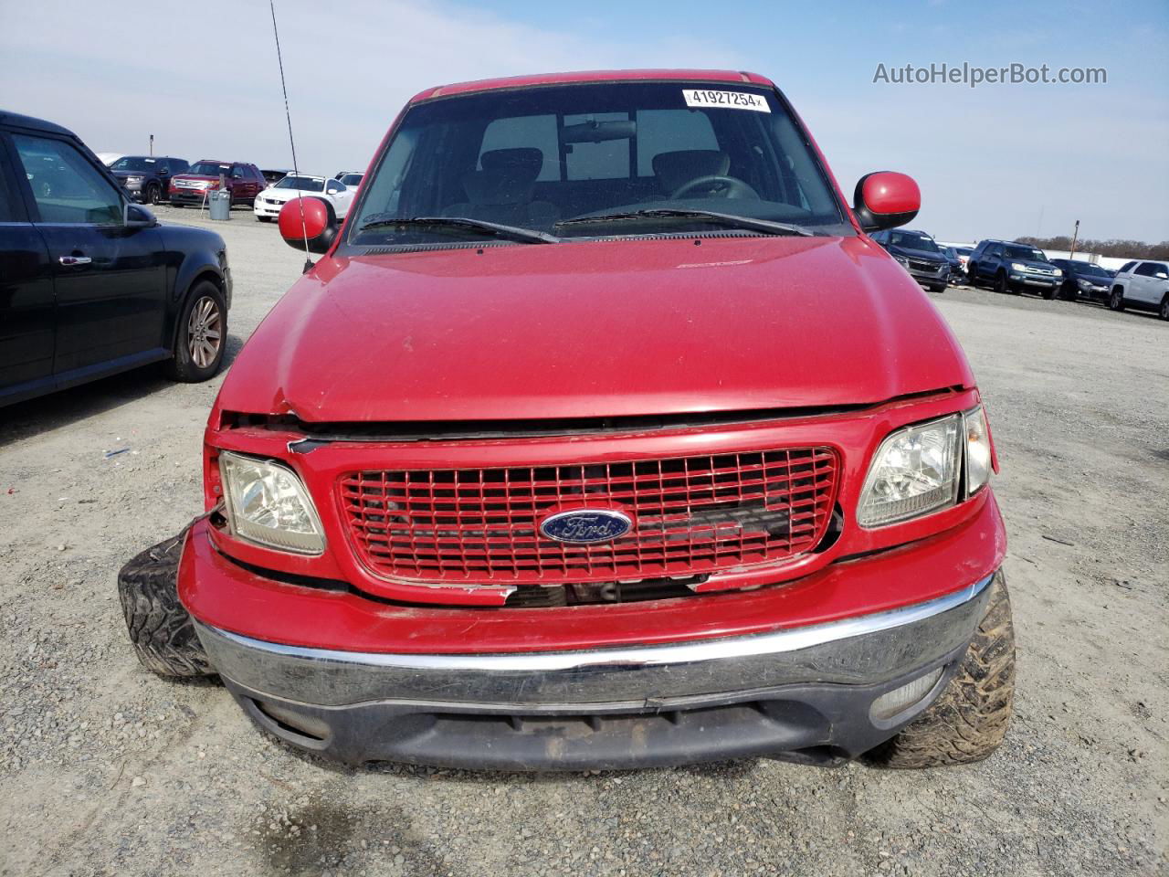 2001 Ford F150 Supercrew Red vin: 1FTRW08LX1KA22856