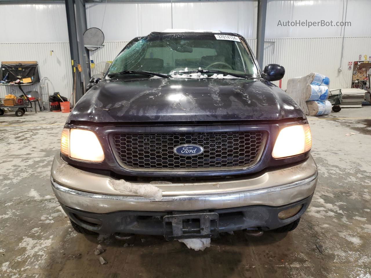 2001 Ford F150 Supercrew Blue vin: 1FTRW08LX1KA86783