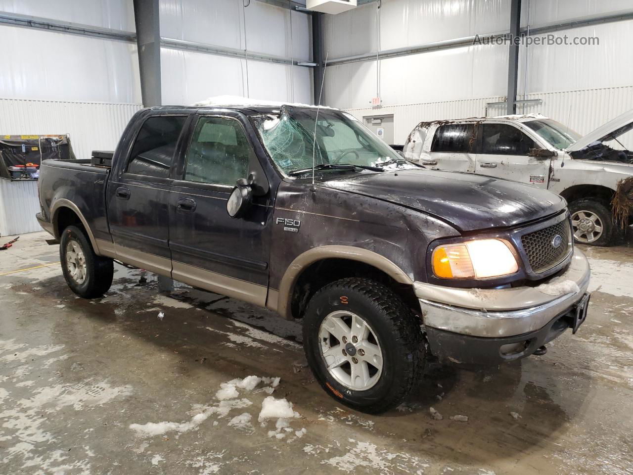 2001 Ford F150 Supercrew Blue vin: 1FTRW08LX1KA86783