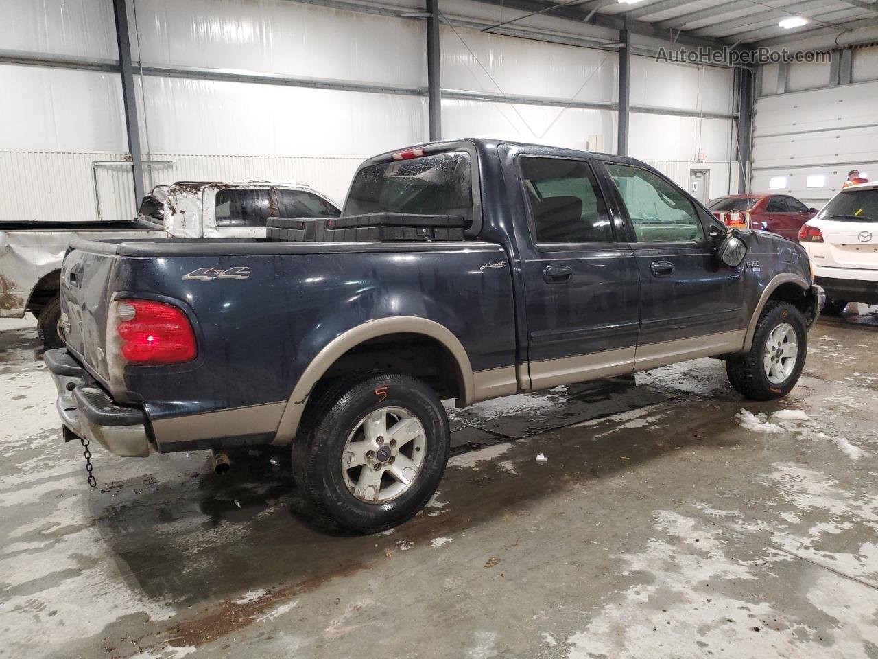 2001 Ford F150 Supercrew Blue vin: 1FTRW08LX1KA86783