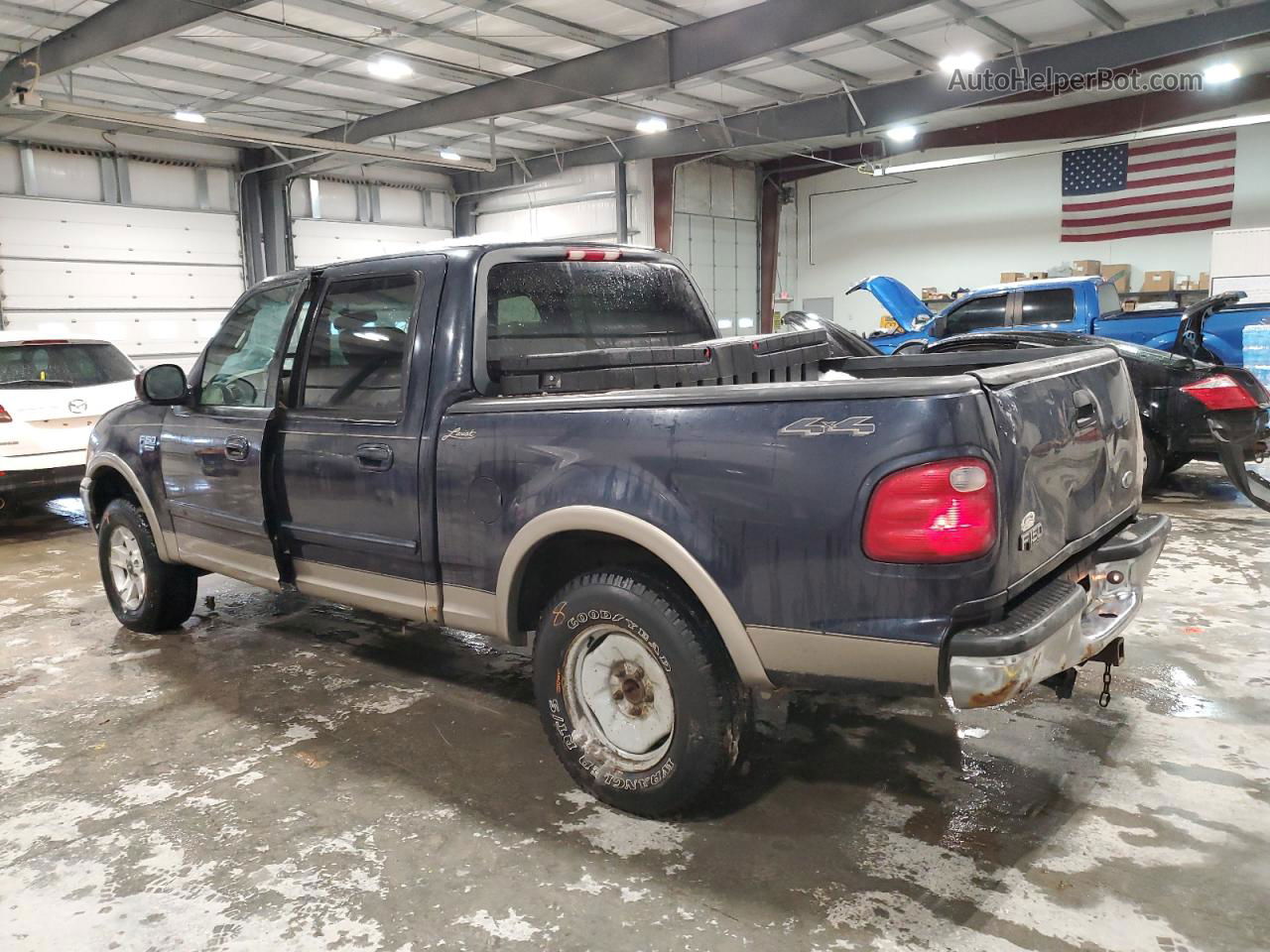 2001 Ford F150 Supercrew Blue vin: 1FTRW08LX1KA86783