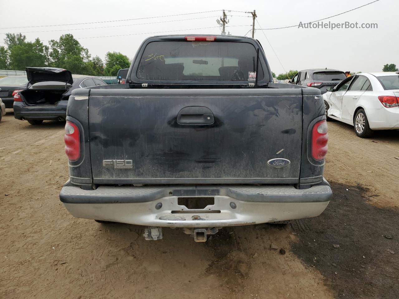 2003 Ford F150 Supercrew Black vin: 1FTRW08LX3KC10750