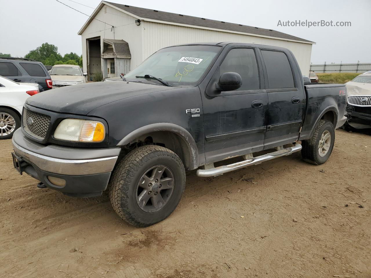 2003 Ford F150 Supercrew Черный vin: 1FTRW08LX3KC10750