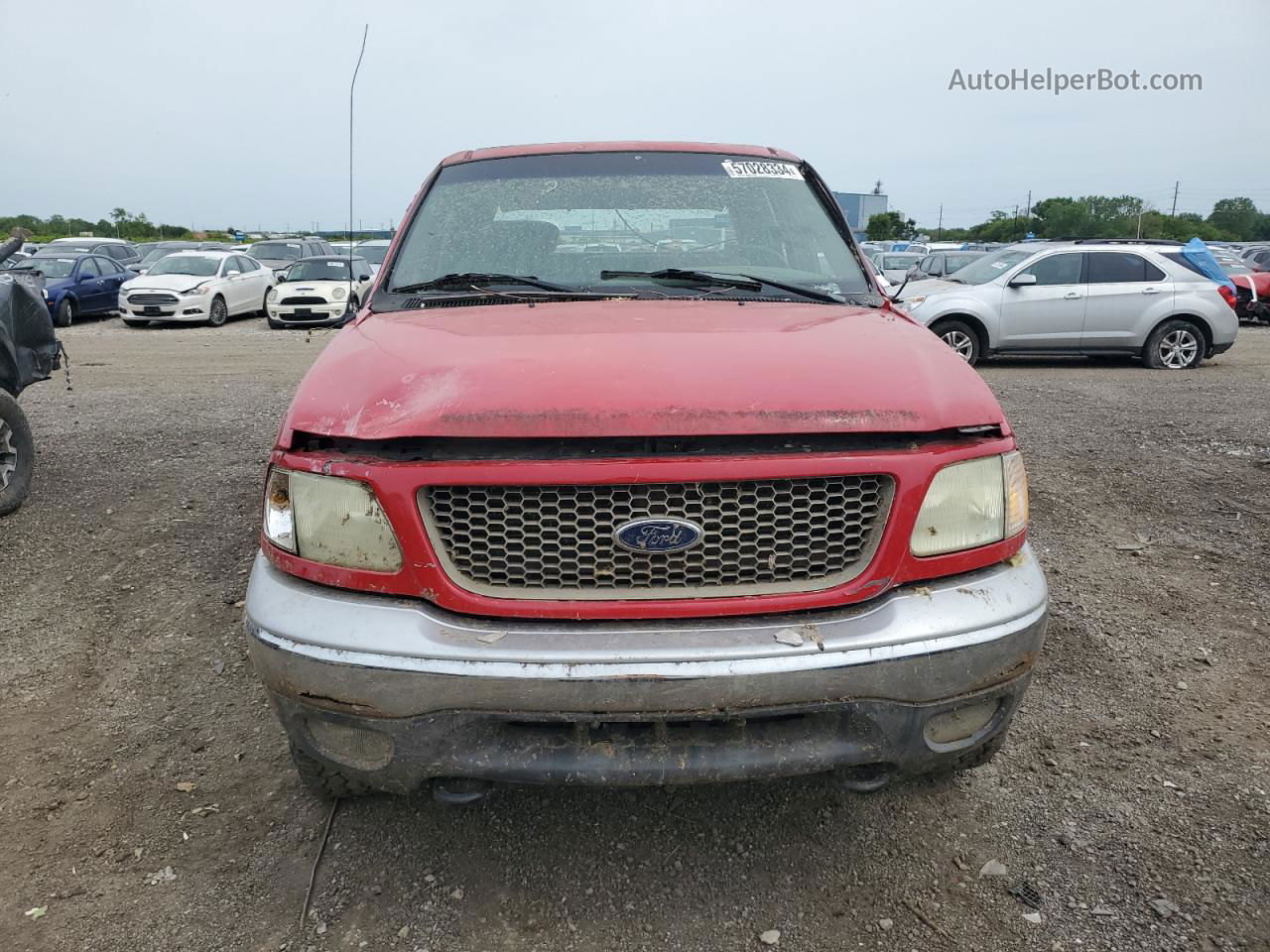 2003 Ford F150 Supercrew Red vin: 1FTRW08LX3KD02635