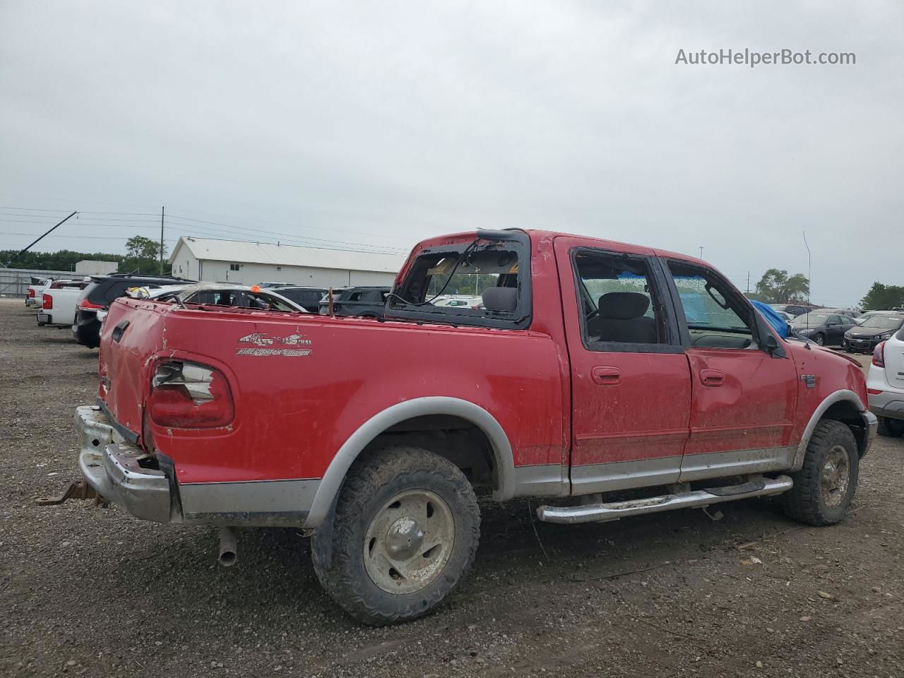 2003 Ford F150 Supercrew Red vin: 1FTRW08LX3KD02635