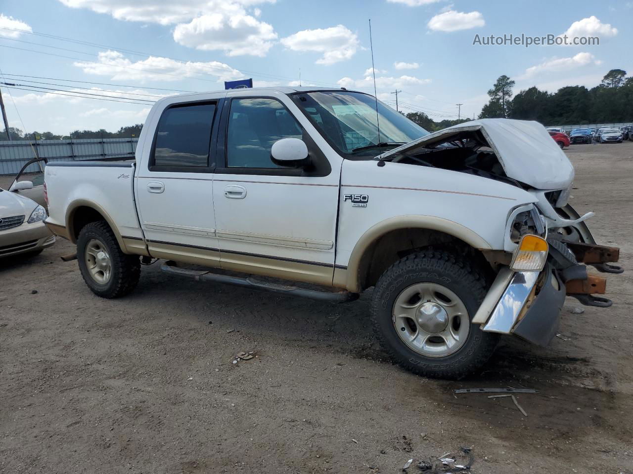 2001 Ford F150 Supercrew White vin: 1FTRW08W11KE11430