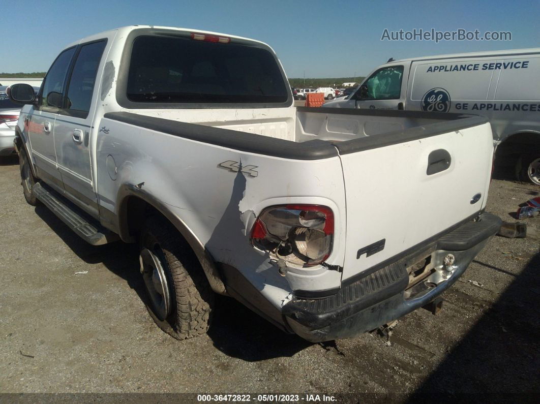 2001 Ford F-150 Supercrew Xlt/lariat/king Ranch White vin: 1FTRW08W31KA82309