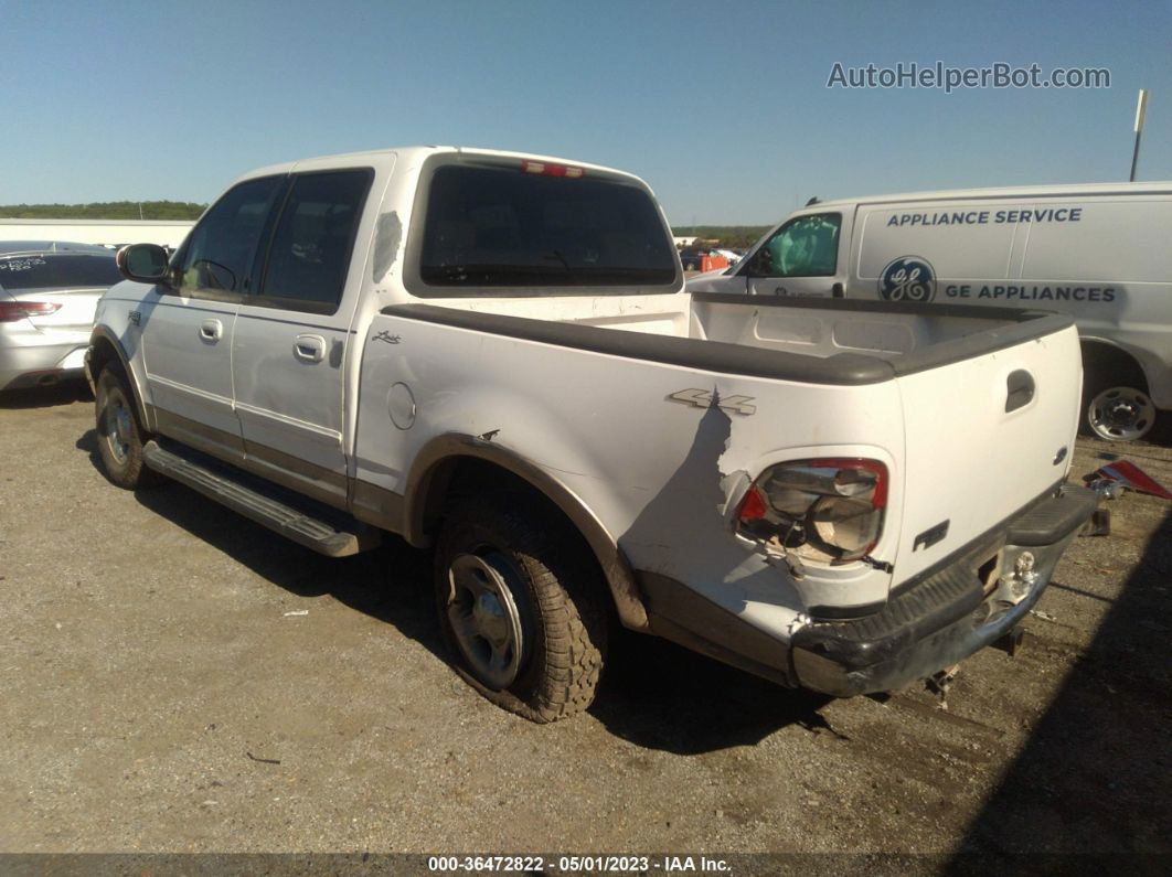 2001 Ford F-150 Supercrew Xlt/lariat/king Ranch White vin: 1FTRW08W31KA82309