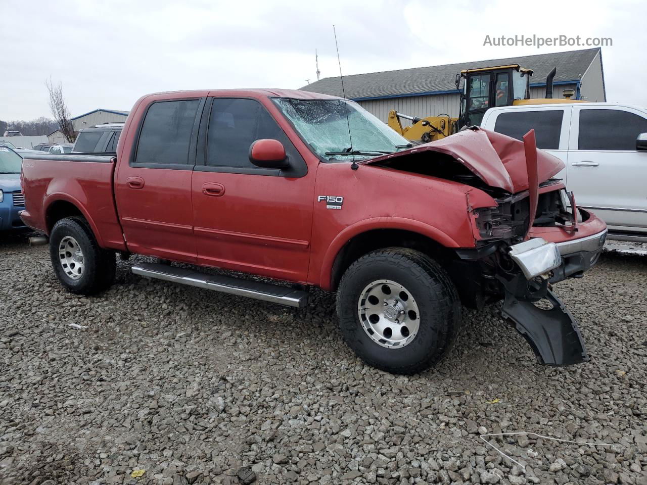 2001 Ford F150 Supercrew Red vin: 1FTRW08W91KD73607