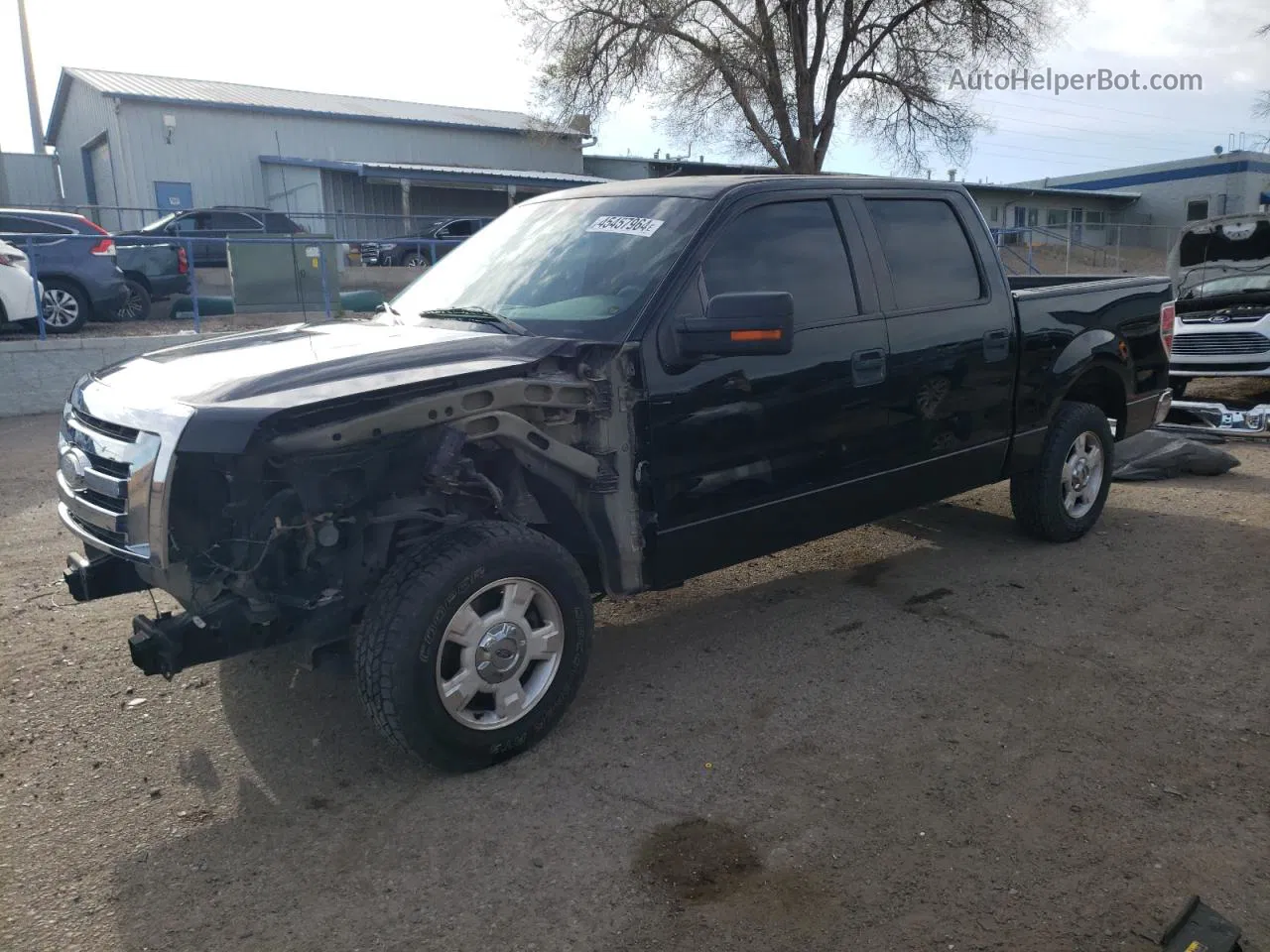 2009 Ford F150 Supercrew Black vin: 1FTRW12819FB47940