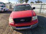 2004 Ford F150 Supercrew Red vin: 1FTRW12W24KC73092