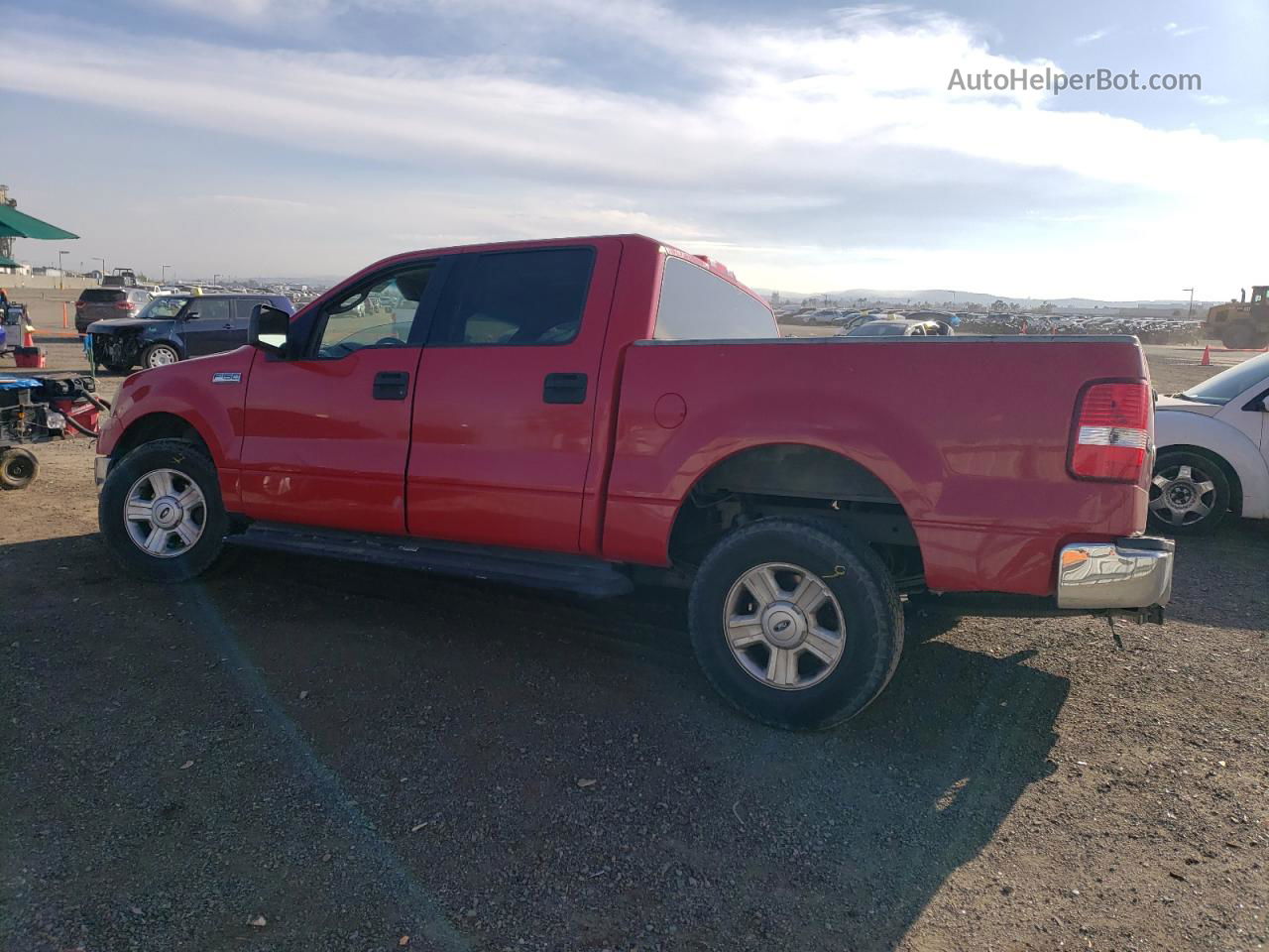 2004 Ford F150 Supercrew Red vin: 1FTRW12W24KC73092