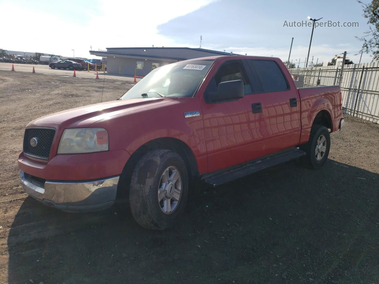 2004 Ford F150 Supercrew Red vin: 1FTRW12W24KC73092