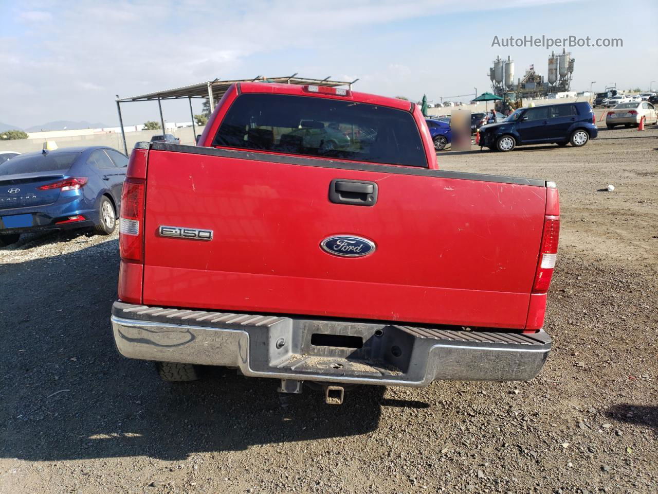 2004 Ford F150 Supercrew Red vin: 1FTRW12W24KC73092