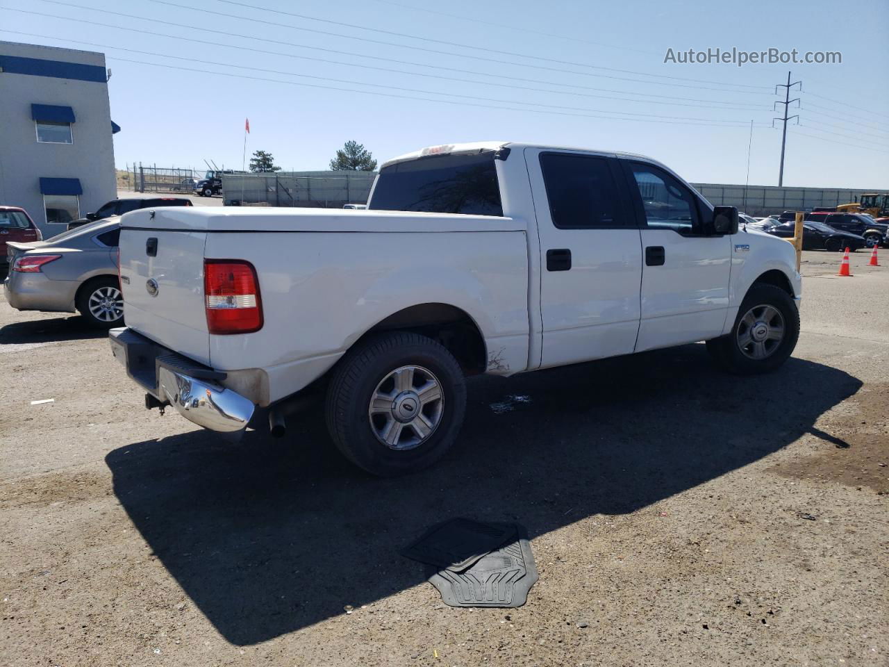 2004 Ford F150 Supercrew White vin: 1FTRW12W34KA75427