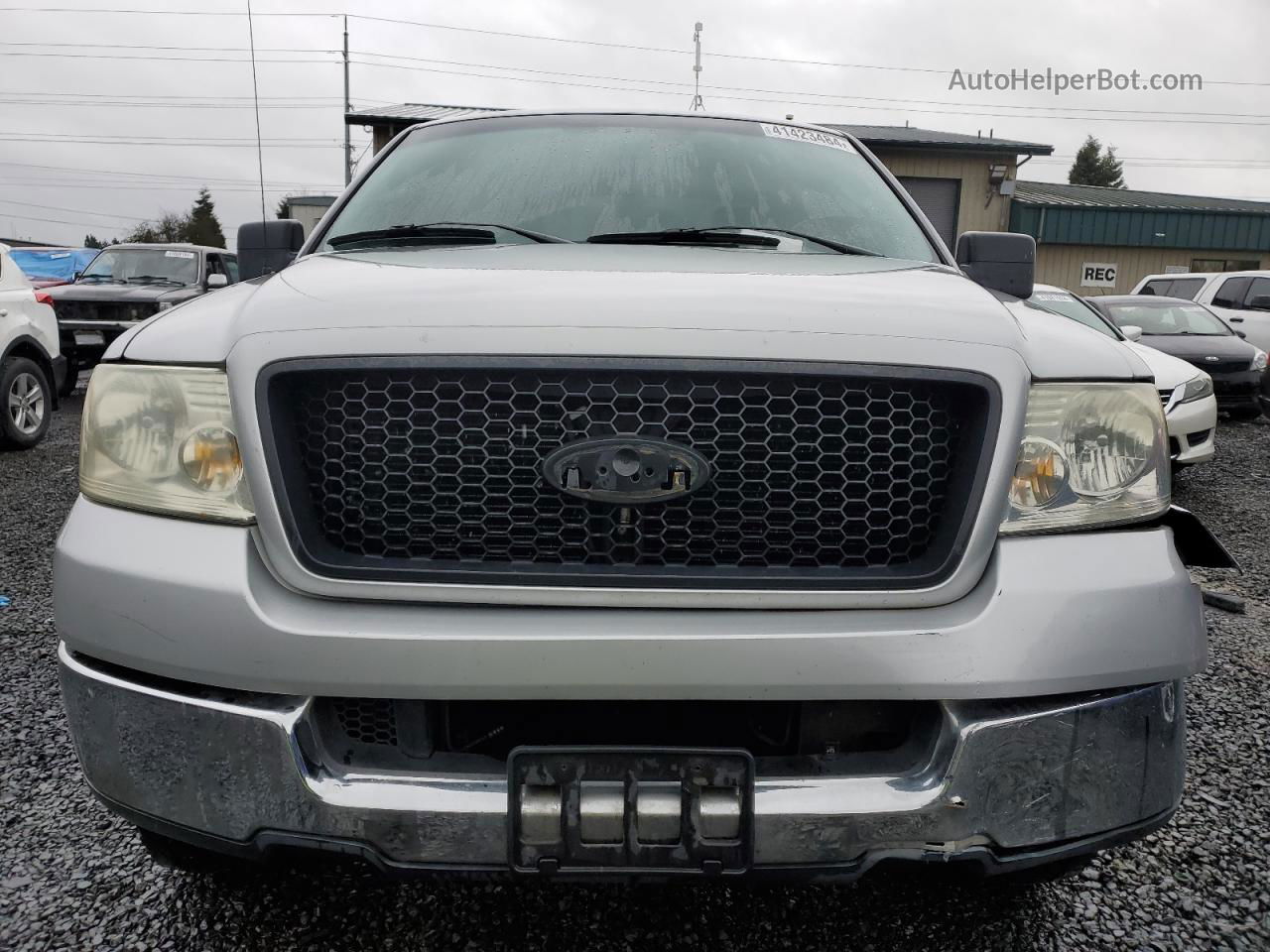 2005 Ford F150 Supercrew Silver vin: 1FTRW12W45KC34764