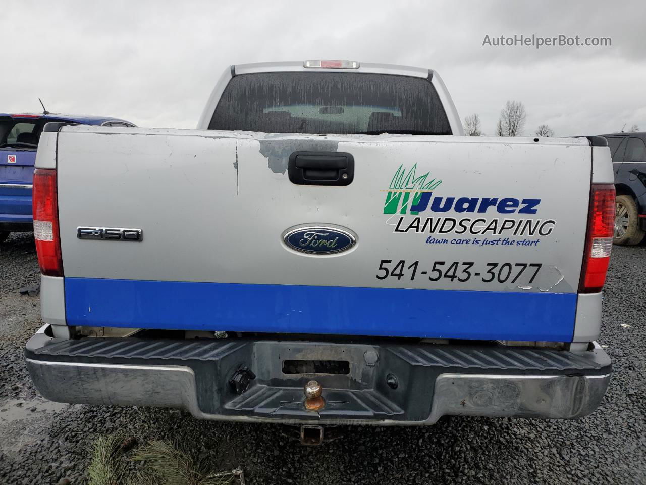 2005 Ford F150 Supercrew Silver vin: 1FTRW12W45KC34764