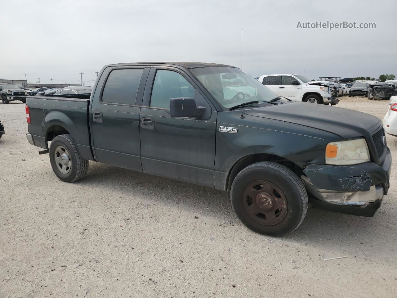 2005 Ford F150 Supercrew Зеленый vin: 1FTRW12W45KE13869