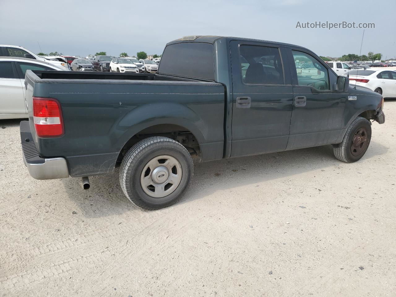 2005 Ford F150 Supercrew Зеленый vin: 1FTRW12W45KE13869