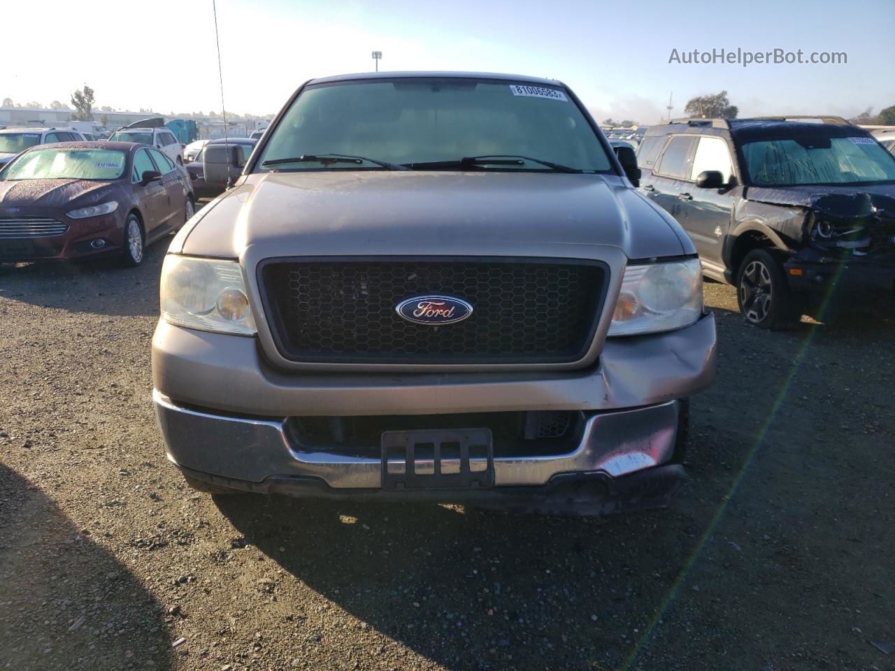 2004 Ford F150 Supercrew Brown vin: 1FTRW12W64KA68018