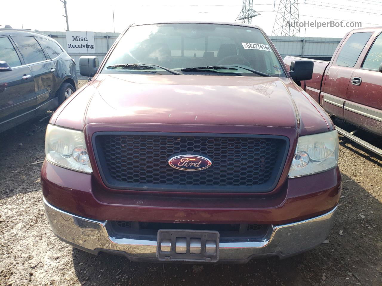 2004 Ford F150 Supercrew Burgundy vin: 1FTRW12W74KC55977