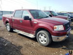 2004 Ford F150 Supercrew Burgundy vin: 1FTRW12W74KC55977