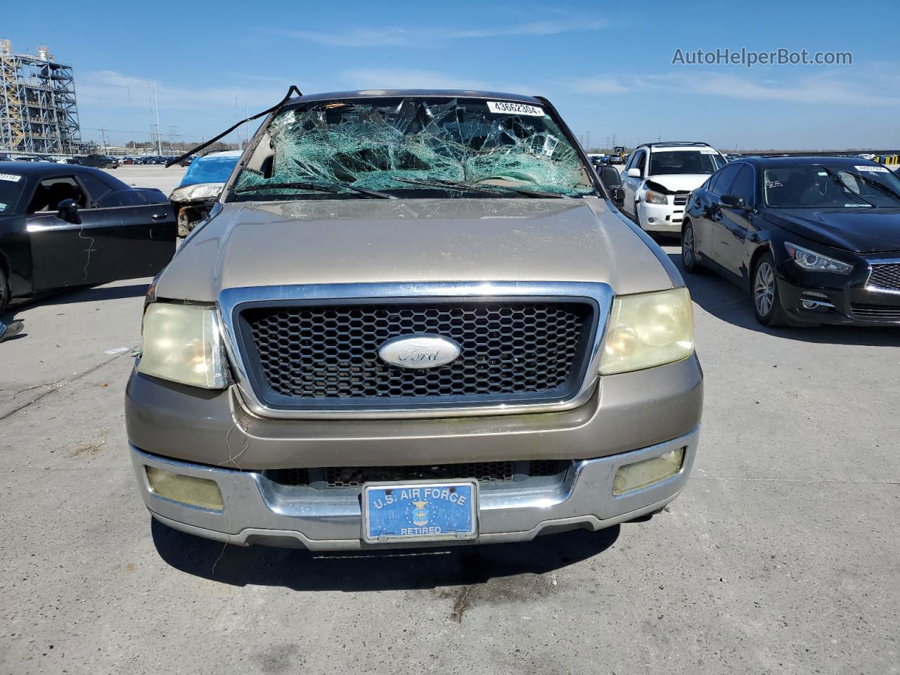 2004 Ford F150 Supercrew Gold vin: 1FTRW12W74KD00495