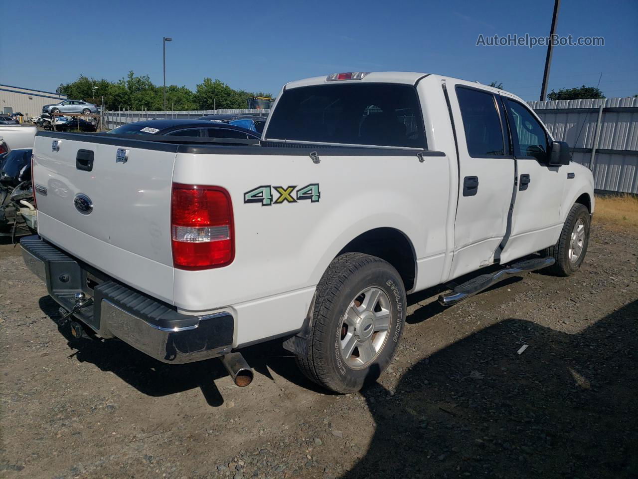 2004 Ford F150 Supercrew White vin: 1FTRW12W74KD49535