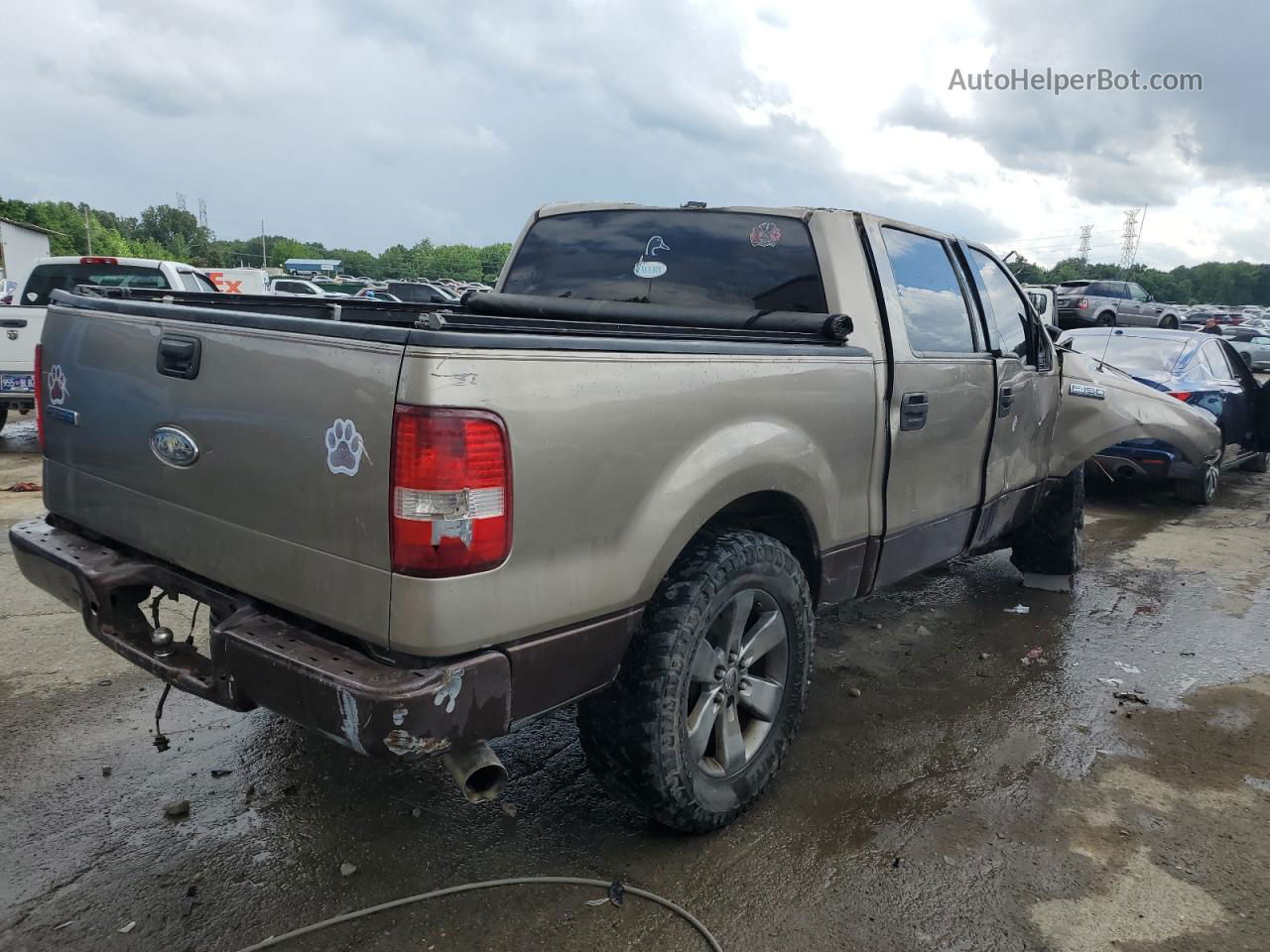 2004 Ford F150 Supercrew Tan vin: 1FTRW12W84KB48601