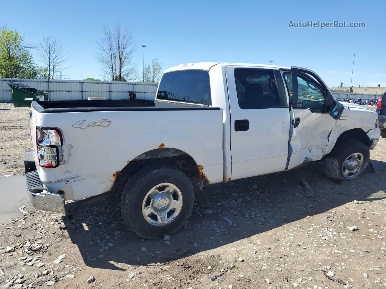 2005 Ford F150 Supercrew White vin: 1FTRW14W15FA56351