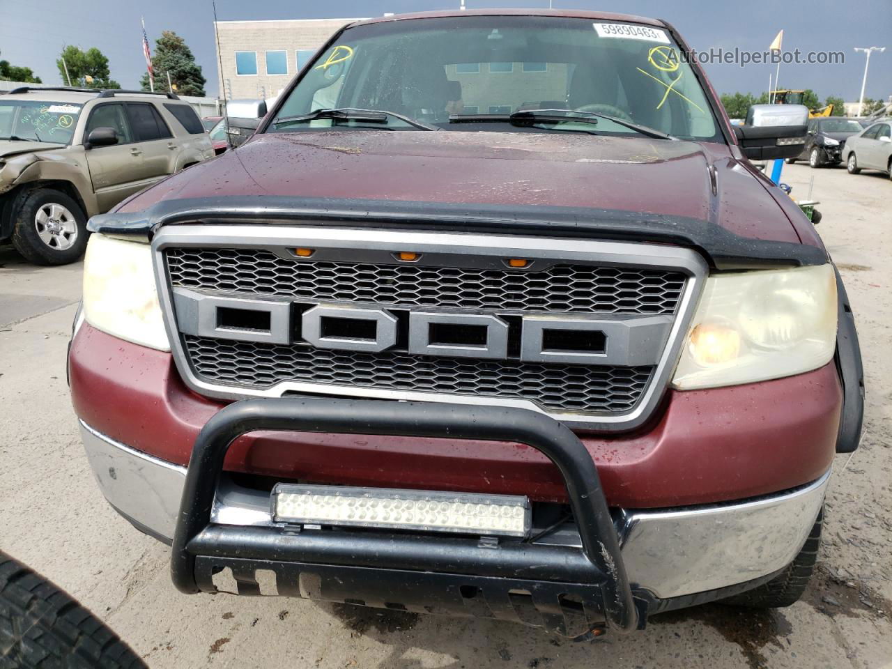 2005 Ford F150 Supercrew Burgundy vin: 1FTRW14W85FA49722