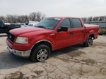 2004 Ford F150 Supercrew Red vin: 1FTRW14W94KA52358