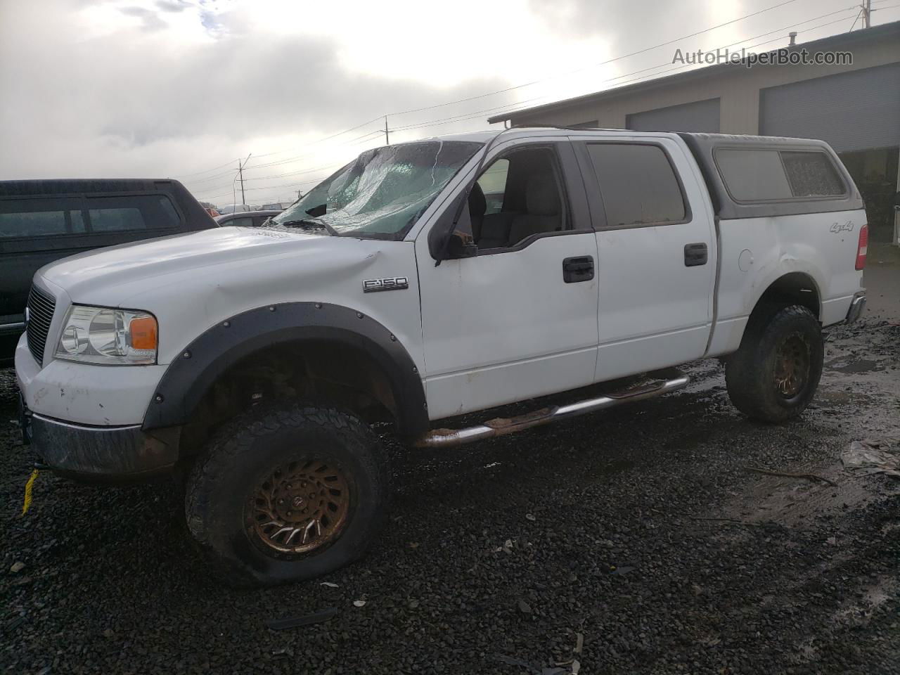 2005 Ford F150 Supercrew White vin: 1FTRW14WX5KB54673