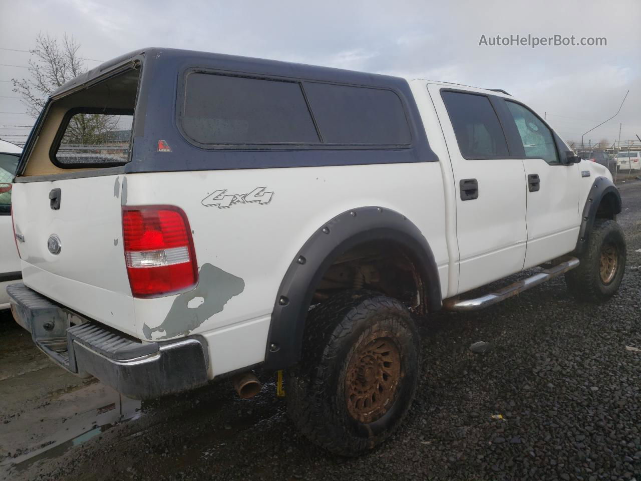 2005 Ford F150 Supercrew White vin: 1FTRW14WX5KB54673