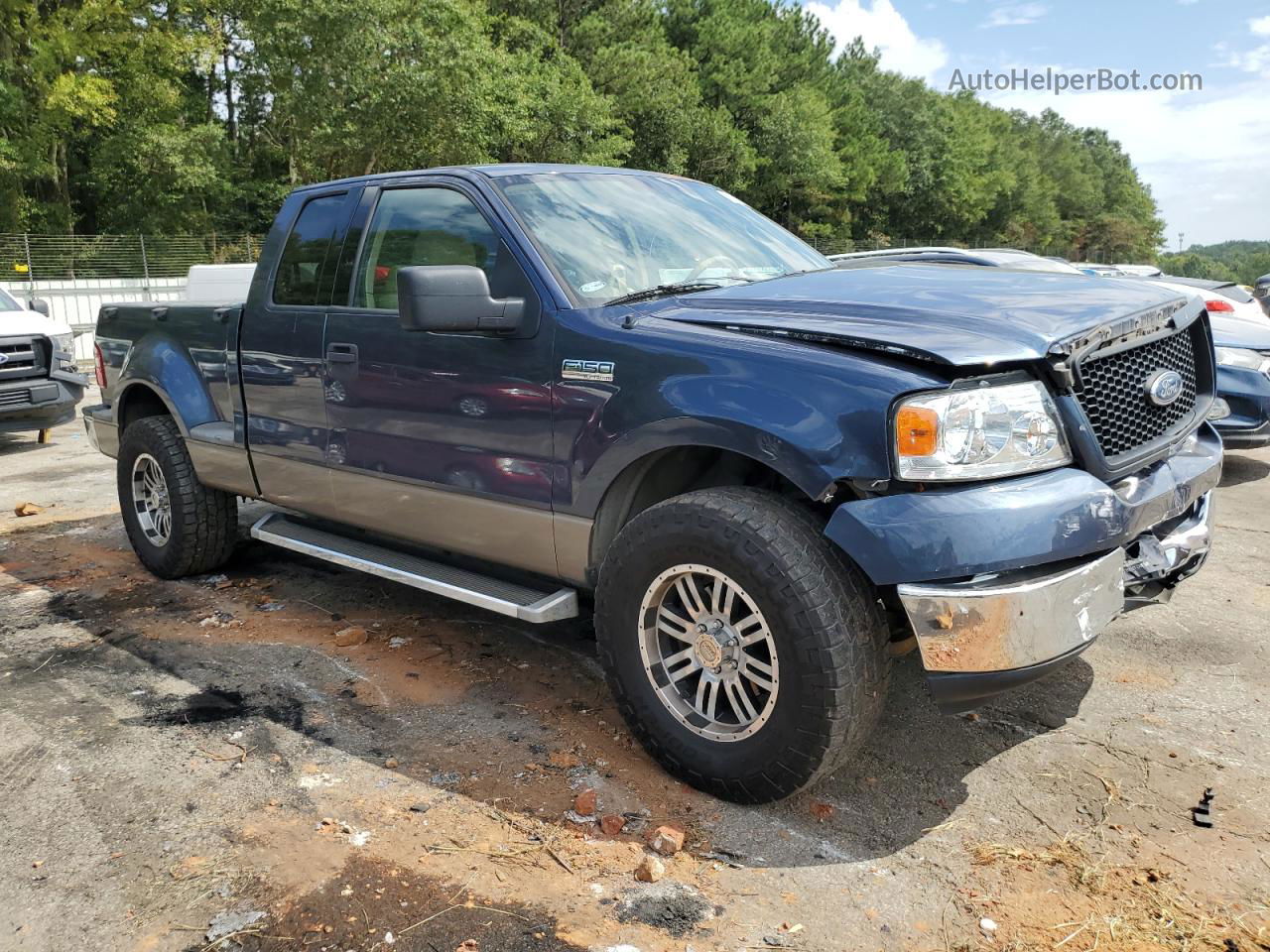 2004 Ford F150  Синий vin: 1FTRX02W04KD39470