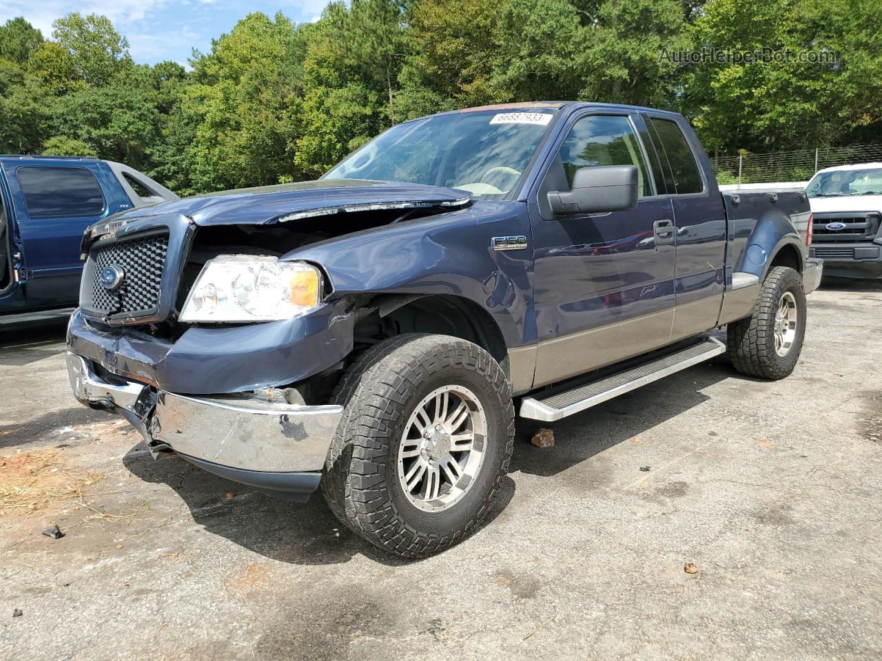 2004 Ford F150  Синий vin: 1FTRX02W04KD39470