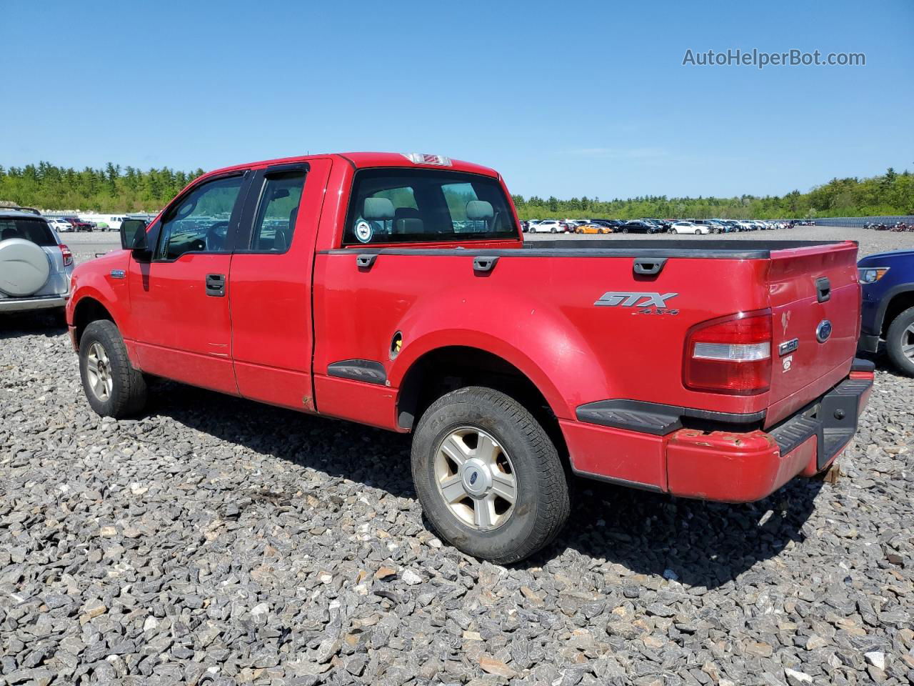 2005 Ford F150 Красный vin: 1FTRX04W25KC98581