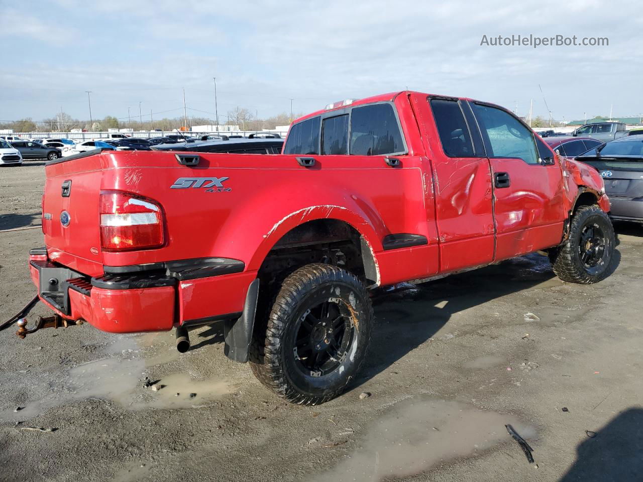 2005 Ford F150  Red vin: 1FTRX04W35KD70887