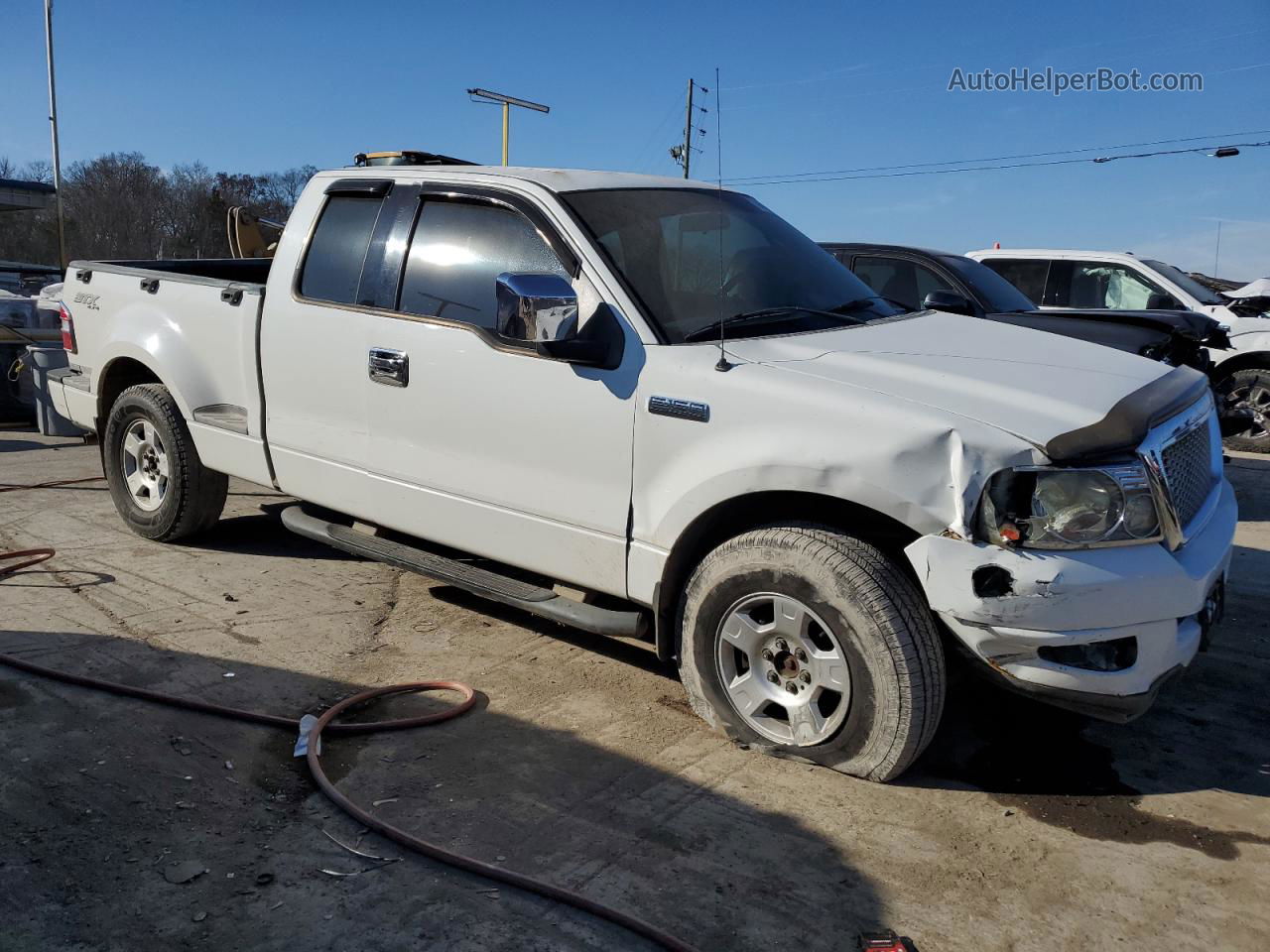 2004 Ford F150  White vin: 1FTRX04W44KD25388