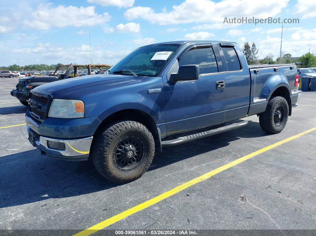 2004 Ford F-150 Stx/xlt Blue vin: 1FTRX04W54KD40918