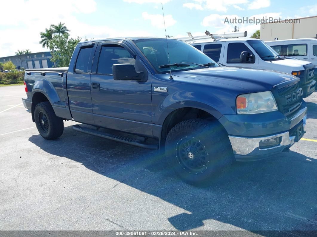 2004 Ford F-150 Stx/xlt Blue vin: 1FTRX04W54KD40918