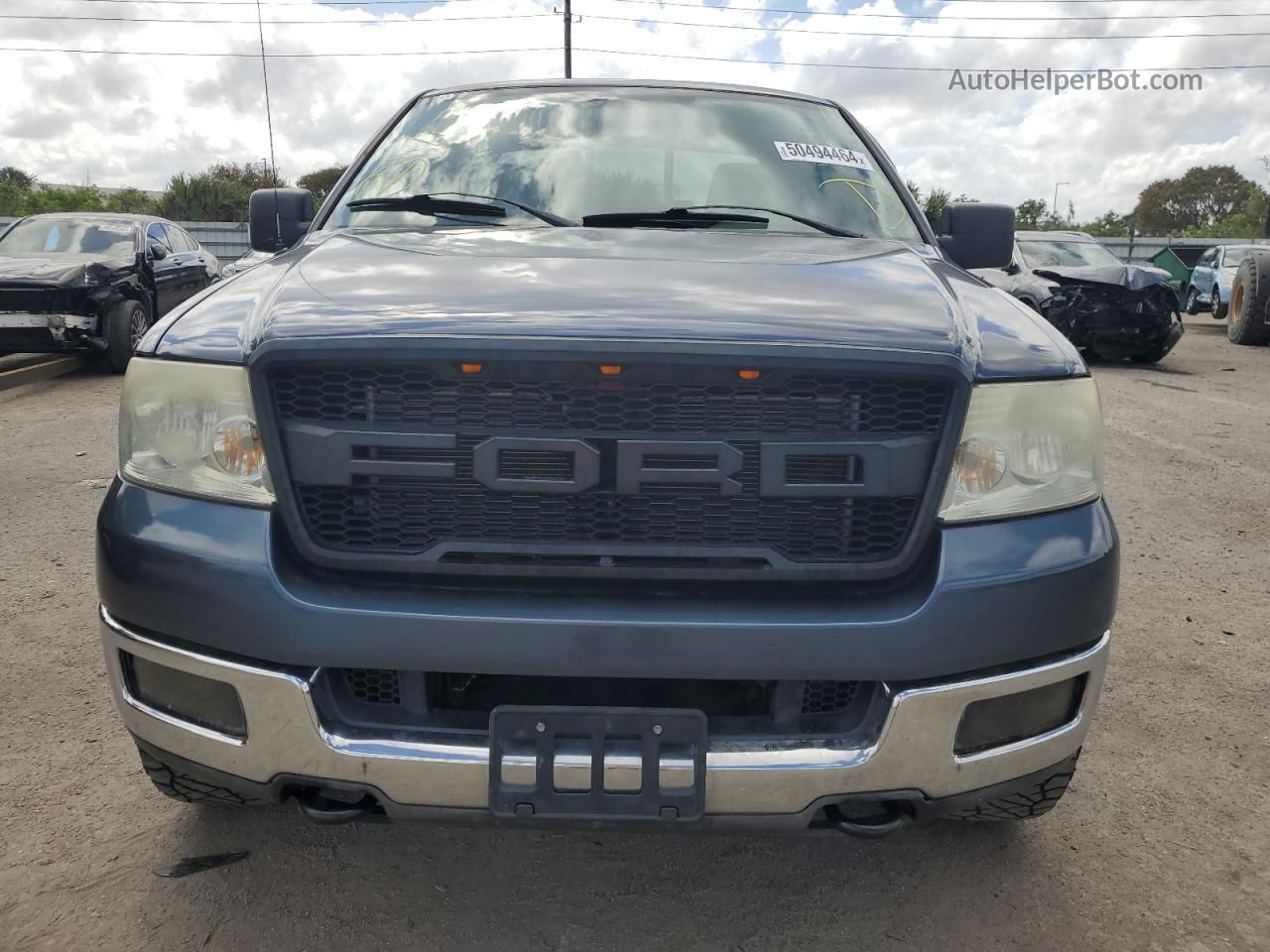 2004 Ford F150  Blue vin: 1FTRX04W54KD40918