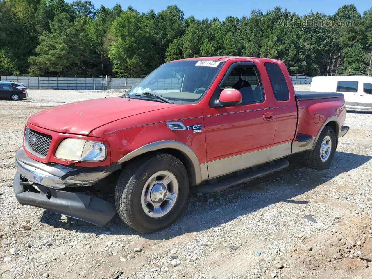 2001 Ford F150  Red vin: 1FTRX07L71KF39739