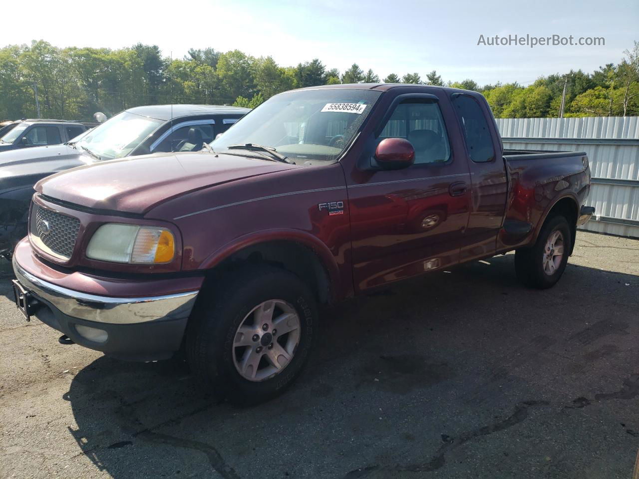 2003 Ford F150  Maroon vin: 1FTRX08L13KB92359