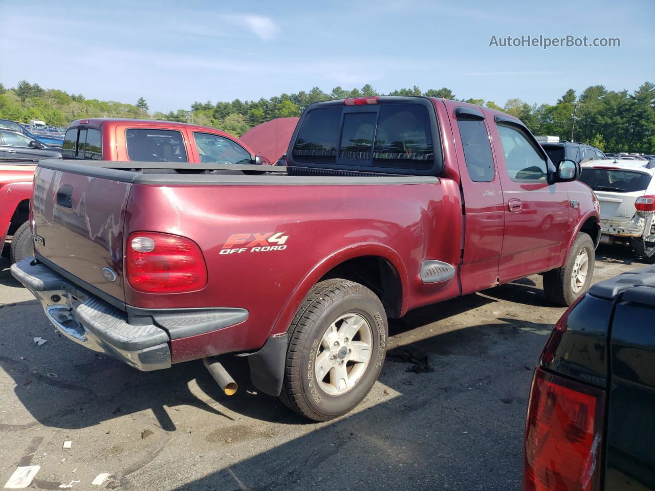 2003 Ford F150  Maroon vin: 1FTRX08L13KB92359